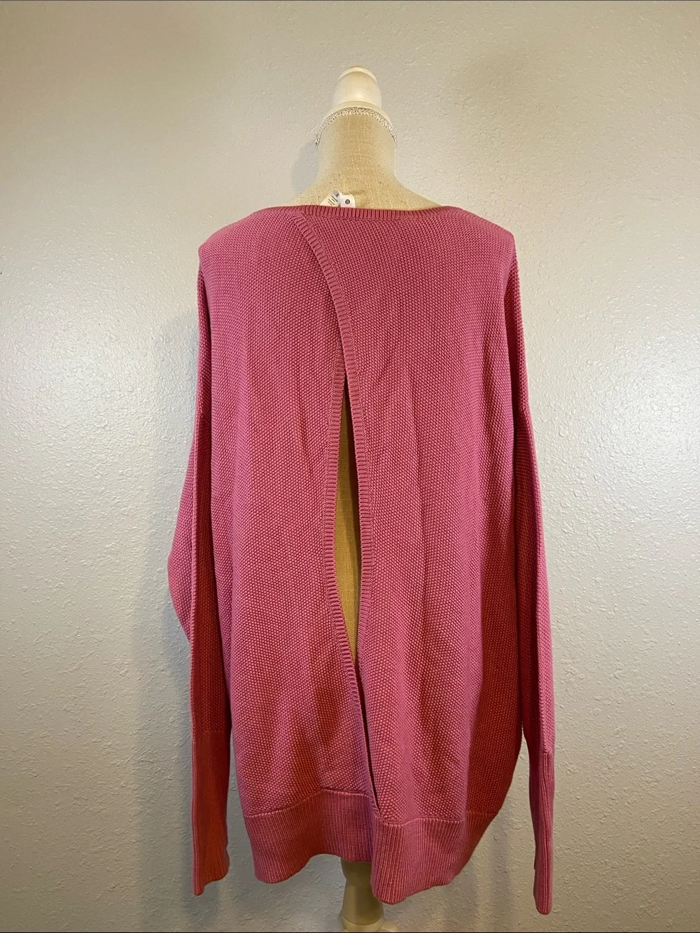 Lululemon Athleisure Cozy Oversized Cashlu Crossover Back Sweater Size 20 NEW
